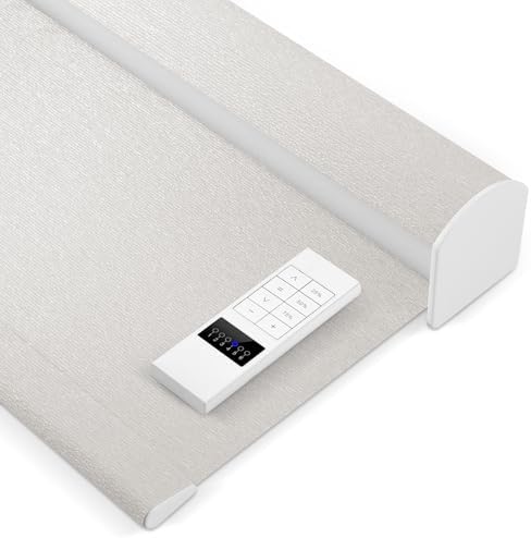 ZSHINE Motorized Blackout Roller Shades Remote Control Rechargeable(82141F)