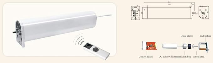Custom Size Flexible Bendable Curved Electric Motorized Traverse Remote Controlled Drapery Track for Corner or Bay Window 118” CL200BT-CT