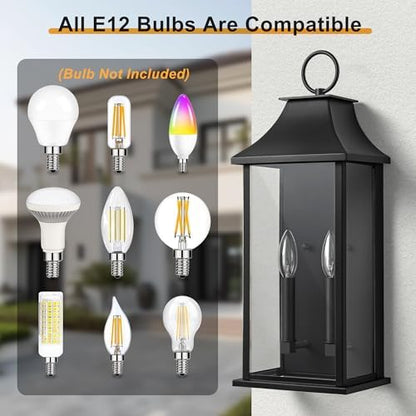 Dusk to Dawn Outdoor Wall Lights, Waterproof Outside Wall Sconce