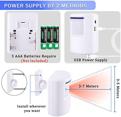 Motion Sensor Alarm System, Wireless Home Security Driveway Alarm Indoor