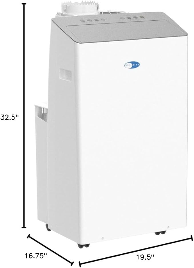 Whynter ARC-1230WN 14,000 BTU (12,000 BTU SACC) NEX Inverter Dual Hose Cooling Portable Air Conditioner, Dehumidifier, and Fan with Smart Wi-Fi, Up to 600 sq ft in White