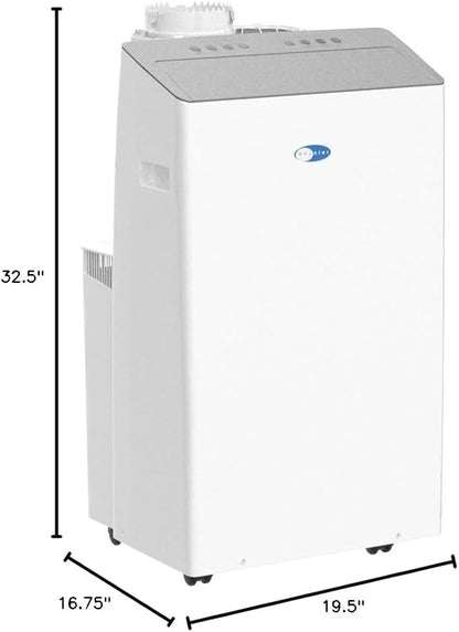 Whynter ARC-1230WN 14,000 BTU (12,000 BTU SACC) NEX Inverter Dual Hose Cooling Portable Air Conditioner, Dehumidifier, and Fan with Smart Wi-Fi, Up to 600 sq ft in White