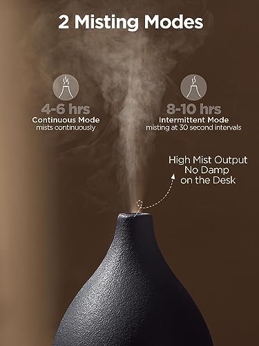InnoGear 150ml Ceramic Essential Oil Diffuser, Diffusers for Home, Black