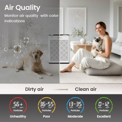 Air Purifier For Home Bedroom Large Room Up To 1092 ft² in 1hr