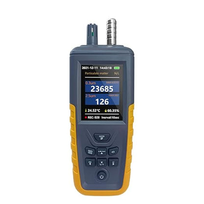 Air Quality Dust Particle Counter, High Sensitivity PM0.3/2.5/10 um Detector Air Dust Particle Monitor,Data Transfer/Storge Pollution Monitor (TC-8100)