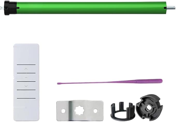 Motorized Roller Shade Motor 120V AC Tubular Motor with Remote, High Torque Heavy Duty Electric Blinds Drive, Precise Mechanical Limit Retrofit Kit (6.0 N.m for Φ50mm (2") Round Tube)