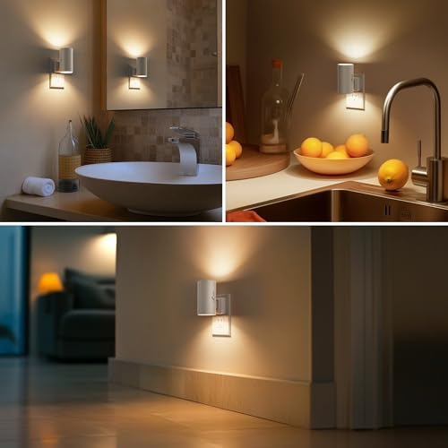 Briignite Night Lights Plug into Wall, Modern LED Night Light Plug in
