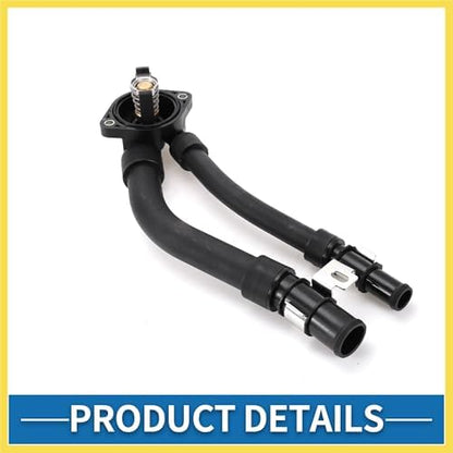 Car Thermostat No.1322000015 Engine Coolant Thermostat Housing Assembly for Mercedes Benz for Smart Fortwo 2008-2015 Plastic Black Durable Benefit