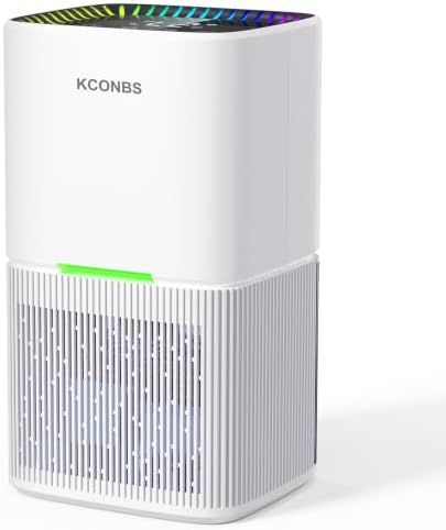 KCONBS Dehumidifier, 60 OZ Water Tank, Dehumidifiers for Home, White