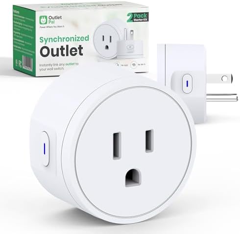 Change Which Outlet Your Wall Switch Controls | No App, No WiFi Required | Synchronized Outlet Plugs | Wirelessly Paired Smart Plugs
