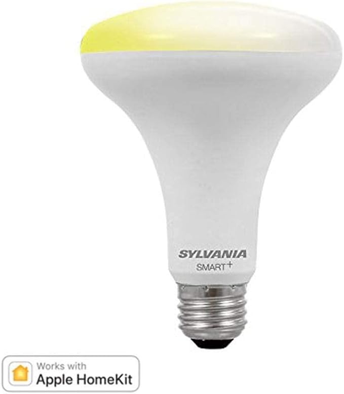 Sylvania Smart BR30 Soft White 8.5W LED Light Bulb for Apple HomeKit and Siri Voice Control, Dimmable, No Hub Required - 1 Pack (74987)
