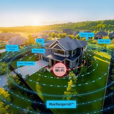 Swann MaxRanger4K Wireless Solar Security Add-On Camera, 4K UHD, 2000ft Long Range Wi-Fi HaLow, Color Night Vision,True Detect Alerts,2-Way Audio,Weatherproof,No Monthly Fee-SWNVW-MAXV2CAM