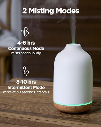 InnoGear 150ml Ceramic Essential Oil Diffuser, Diffusers for Home, Yellow