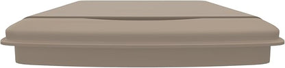 Rev-A-Shelf 35 Qt Polymer Plastic Trash Can Replacement Lid for Kitchen or Laundry Room Sliding Cabinet Base Lid Only, Champagne, RV-35-LID12-1-40