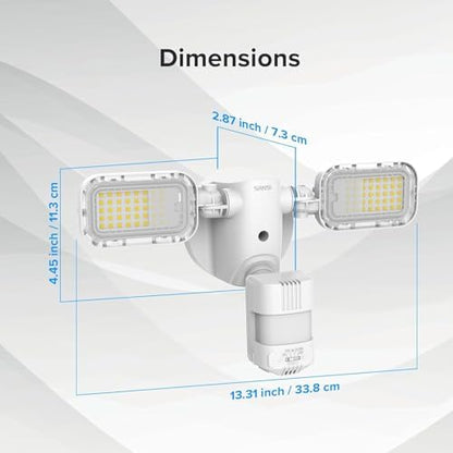 SANSI Brightest 10,000LM IP65 LED Outdoor Flood Light with Remote Control