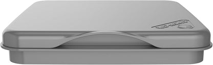 Rev-A-Shelf 27 Qt Under Sink Garbage Can Lid for Kitchen and Bathroom Cabinet, Replacement Trash Bin Lid Only, Metallic Silver, RV-1024-LID-17-1-40