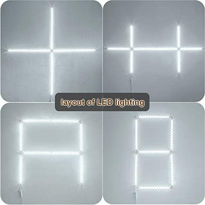 WOBANE LED Display Light Kit, Set of 8x12 inch LED Strip Bar, 6000K White