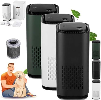 The Pet Air Purifier, Pet Air Purifiers for Home Pee Smell, with True Hepa 3-in-1 Filters, Covers up to 990 Ft² for Pet Hair, Allergies, Dust, Smoke (3PCS)