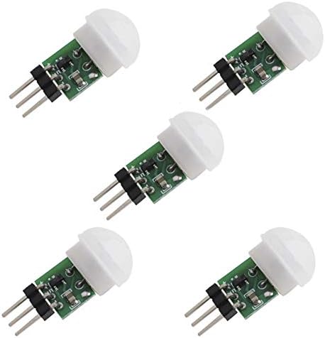 5PCS HC-SR312 AM312 Mini Pyroelectric Infrared PIR Human Sensor Module Modules Body Motion Automatic Detector DC 2.7 to 12V for Arduino Raspberry Pi