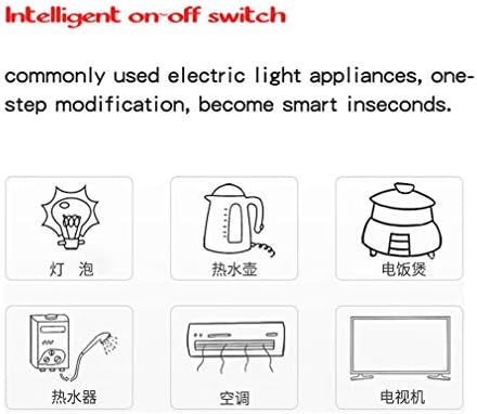 remote switch, WiFi &RF433, AC90-250V 10A, 1Gang wireless relay switch.Compatible with Alexa/Google Home,Voice Control,Timer Function.