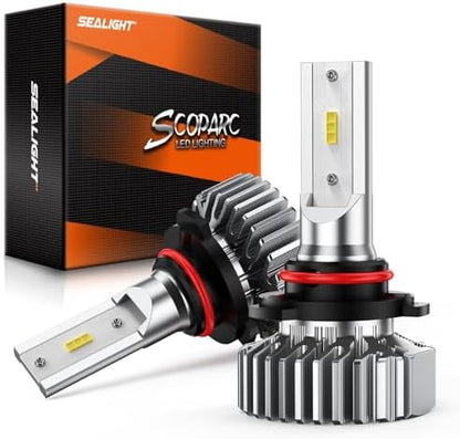SEALIGHT 9005 for 𝗔𝗧𝗩𝘀 & Powersports, 8×Brighteness S1 Series Wireless 𝟗𝟎𝟎𝟓 𝐅𝐨𝐠 Lamps 1:1 Real Size 10 Years Lifespan- Pack of 2