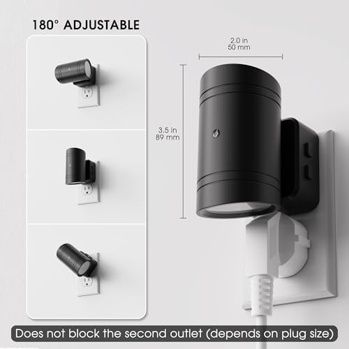 Briignite Night Lights Plug into Wall, 3CCT Modern LED Night Light