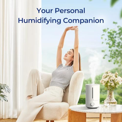 raydrop Cool Mist Humidifiers for Home Babies, 3.0 L Quiet and Top Fill Ultrasonic Humidifier for Bedroom, Auto Shut Off