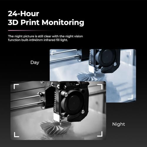 Creality Nebula Camera, 3D Printer Camera for 24H Real-Time Monitoring, Time-Lapse, Spaghetti Detection, Compatible with Sonic Pad, Nebula Pad, Ender 3 V3/Plus/KE, CR-10 SE, HOLOT-MAGE/PRO