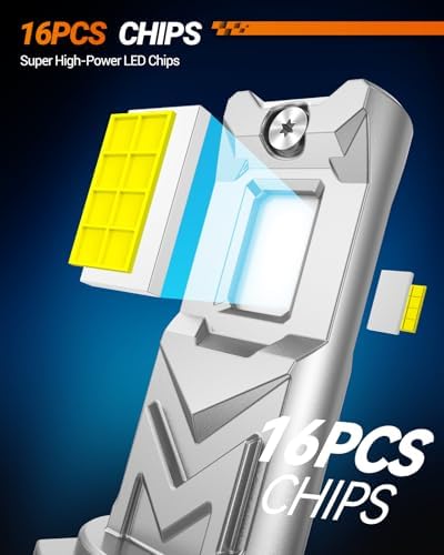 SEALIGHT H11 Yellow LED Fog Light Bulb, 30000LM H8 H16 Fog Lights, 3500K