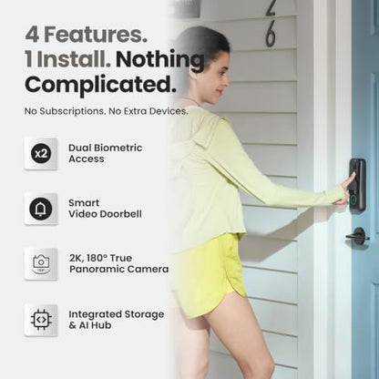 Lockin Veno Plus, All-in-One Smart Lock for Front Door