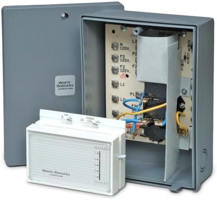 White-Rodgers Evaporative Cooling Thermostat & Control Box, 21D28-6
