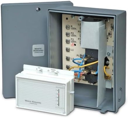 White-Rodgers Evaporative Cooling Thermostat & Control Box, 21D28-6