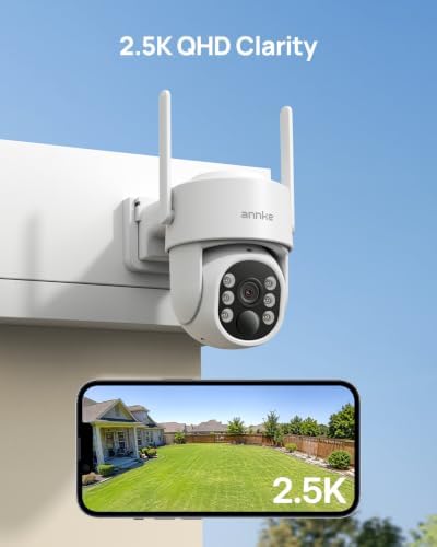 ANNKE Solar Wireless Security Camera Outdoor, 4K NVR, 8-Cam Kit PT, 1TB HDD