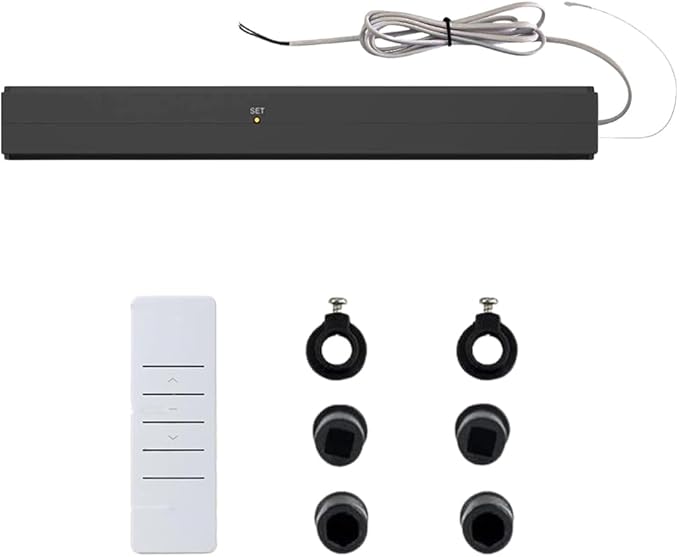 Smart Blinds Motor 110V AC Motorized Roller Shades Kit for Cellular & Roman Shades, Ultra-Quiet Electric Honeycomb Blind Motor, Dual Output for Tilt & Lift (0.8N.m Torque for 33rpm/min)