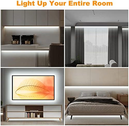 Tatazone WiFi Smart White COB Led Strip Light with Remote