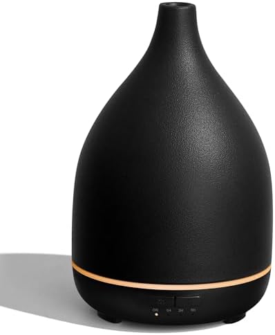 InnoGear 300ml Ceramic Essential Oil Diffuser, Diffusers for Home, Black