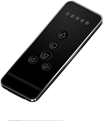 5-Channel Blind Remote Controller, Black - Replacement for Motorized Roller Shades, Window Blinds & Shades -Compatible with Rollerhouses ERB22/ERB25/EY1612/EY2512 Motors