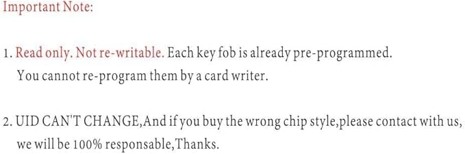 13.56MHz RFID TT Lock Key Fob Proximity IC Card ISO14443A Token Tag for Electronic Smart Door Lock, Compatible with Classic 1K Card M1, Read Only (Blue) (20)