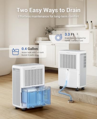 30 Pints Dehumidifier for Basement & Rooms up to 2,000 Sq.Ft