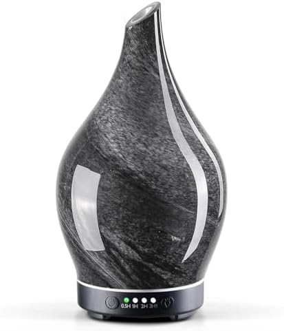 Porseme Essential Oil Diffuser 150ml Handmade Glass Diffuser 6H Runtime