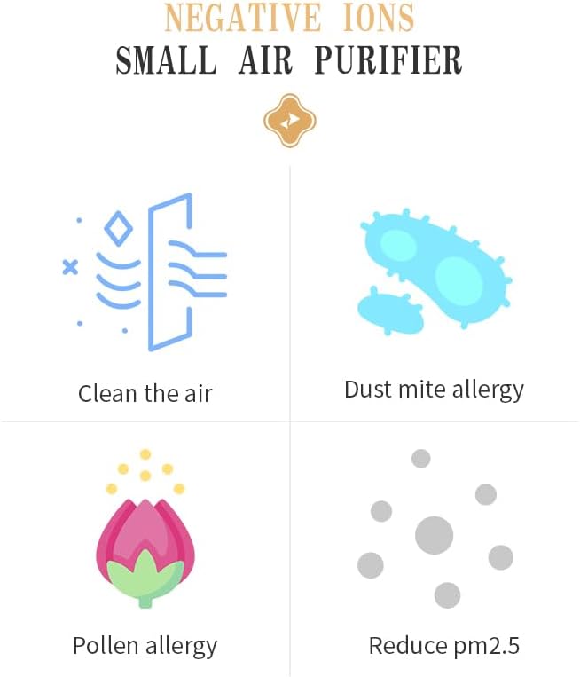 132-15 Air Purifier Necklace Portable Anion Personal Air Cleaner Necklace Wearable Air Purifier
