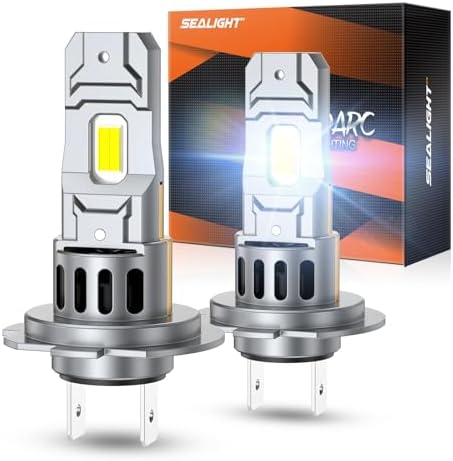 SEALIGHT S2S H7 H7LL Light Bulbs Wireless 10,000LM, 1500% Brighter H7 LED Fog Bulbs 6500K Cool White, Plug and Play, No Adapter Required, IP68 Waterproof, Pack of 2