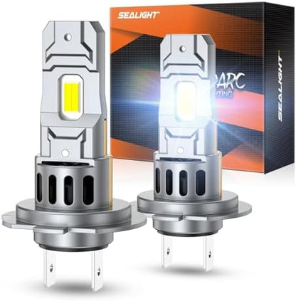 SEALIGHT S2S H7 H7LL Light Bulbs Wireless 10,000LM, 1500% Brighter H7 LED Fog Bulbs 6500K Cool White, Plug and Play, No Adapter Required, IP68 Waterproof, Pack of 2