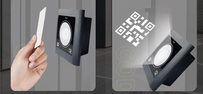 TCPIP Based 1 Door QR Code Door Access Control 2D Barcode Reader Door Security Control Kit 600lbs Magnetic Lock 110V Power Supply Box RFID Card/Fob Entrance Phone APP Remotely Open Lock
