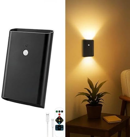 Eneru Motion Sensor Wall Sconce, Rechargeable Wireless Lights Indoor 1 Pack