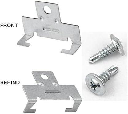 ROOWINTOO Recessed Light Clips for retrofitting recessed Light canisters, Downlight recessed Light Clips for use with Torsion Springs 10 Pack (5 Pairs)