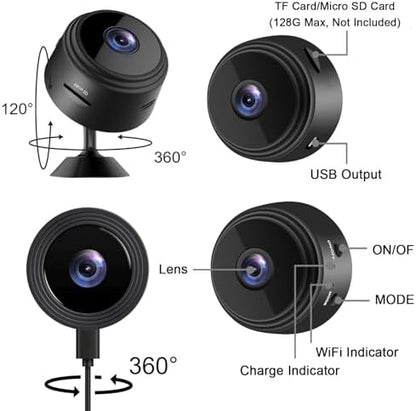 ZMDCAM Mini WiFi Camera 1080P Security Camera for Home Use