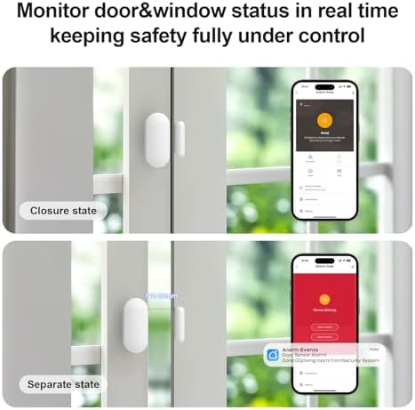 Wireless Home Security Systems,24Piece WiFi+GSM/4G Home Alarm System with Instant App Alerts & Remote Control,SOS Button Motion Sensors,Work with Alexa,NO Monthly Fees,Apartment,Kids Safety