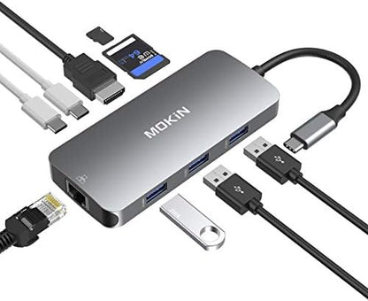 MOKiN USB C HDMI Dongle for MacBook Hub Adapter for Dell/Lenovo/HP Laptop