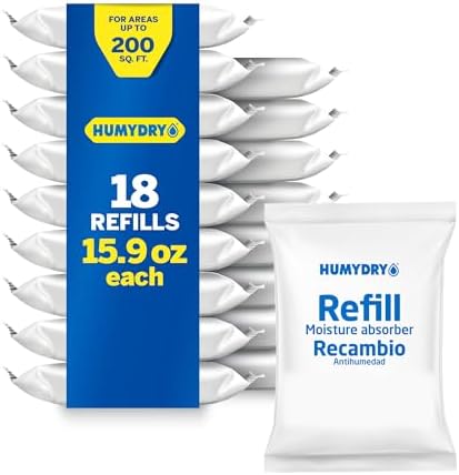 HUMYDRY Moisture Absorber Refills for 15.9oz Dehumidifier Unscented 18-Pack